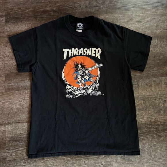 Thrasher Skateboard Magazine WTG Shirt Pushead 90S Powell Peralta Zorlac Size: M - Picture 1 of 4